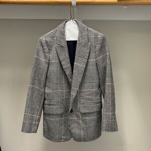 J. Crew Black and White Blazer Classic Tailoring
